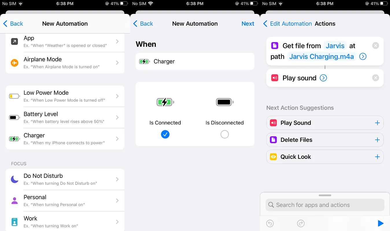 Play Custom Sound When Charging /shortcuts-automation-ios/images/Javis-Sound.webp