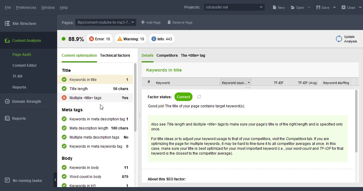 Website Auditor Content Analysis /website-auditor-review/images/content-analysis.webp