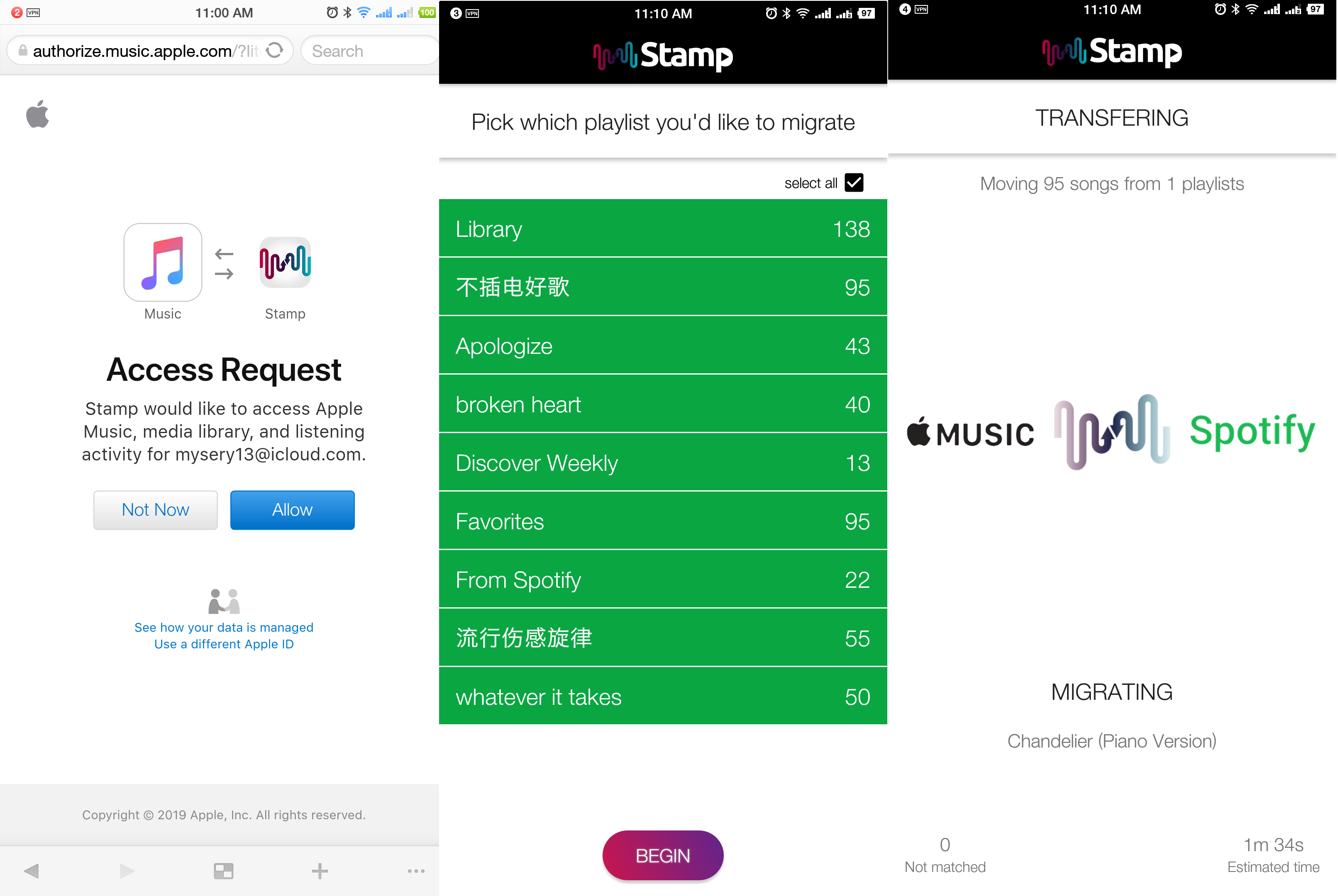 how to convert an apple music playlist to spotify