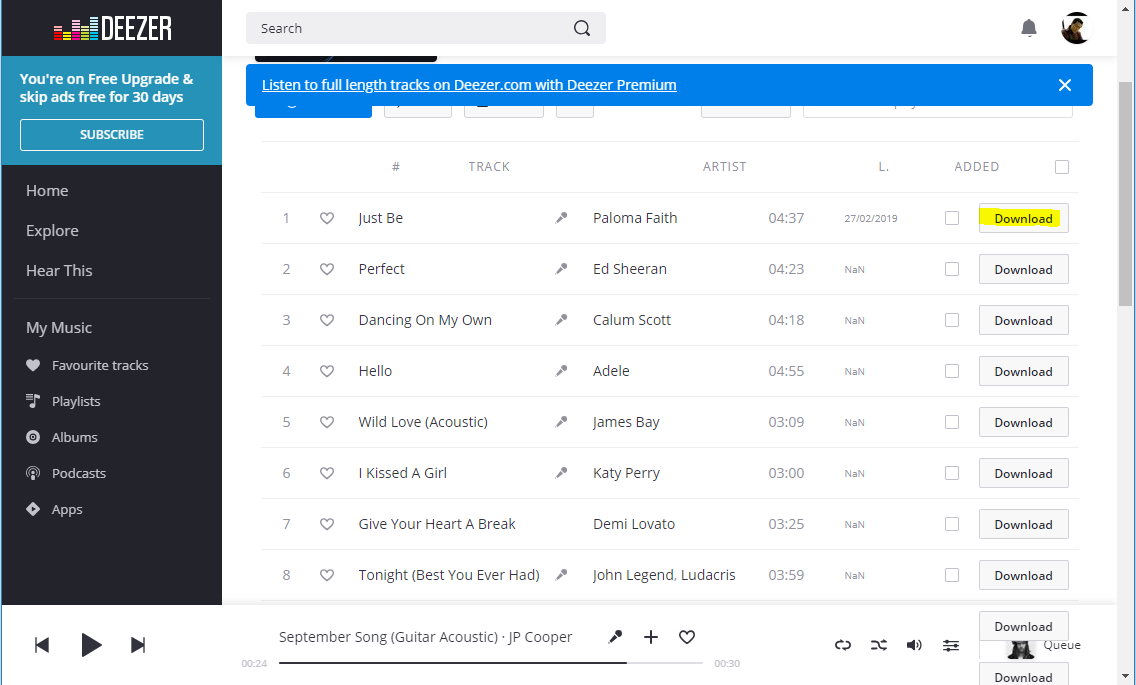 spotify deezer music downloader extension