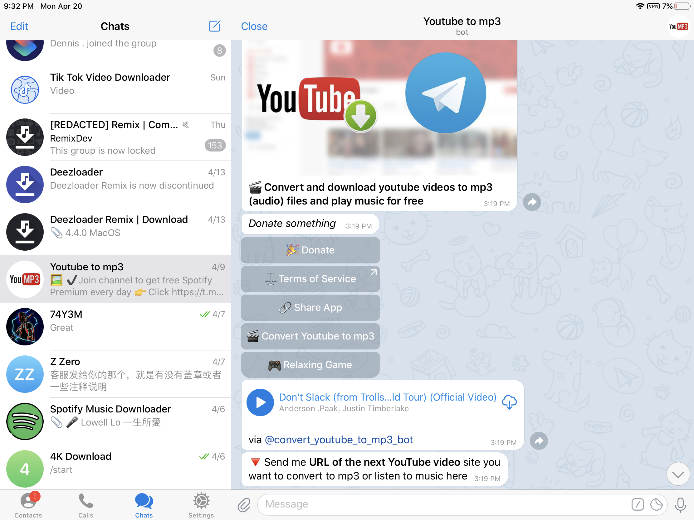 10 Telegram Bots to Download Music from Spotify, SoundCloud, Deezer, YouTube