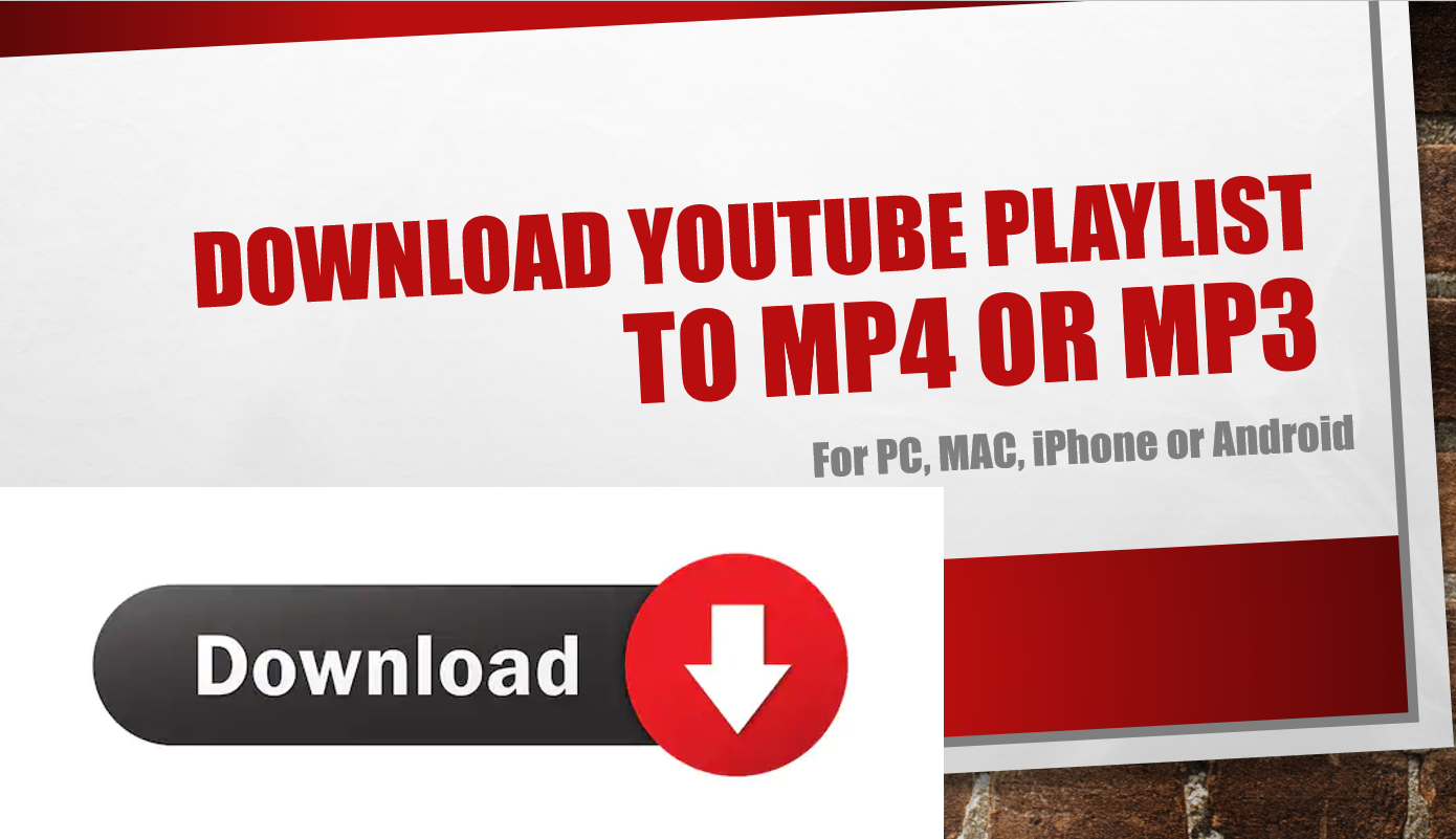 mp4 download youtube playlist