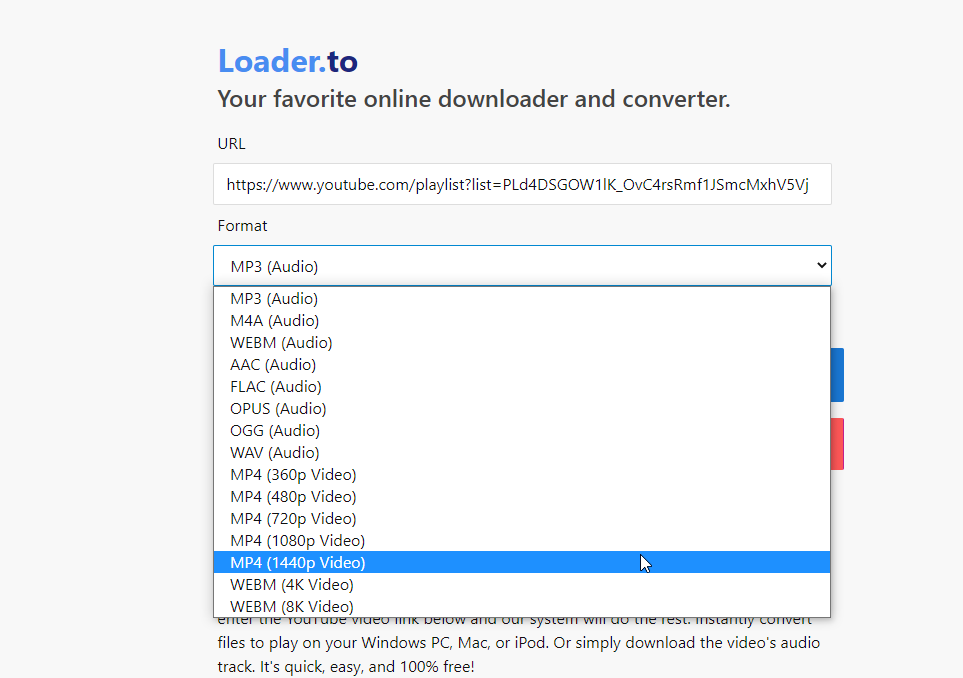 youtube playlist mp3 downloader free online