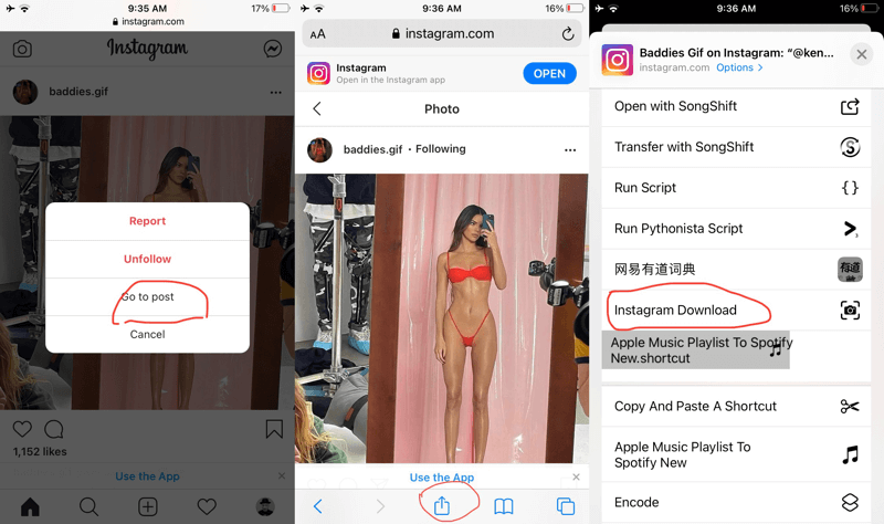 download instagram videos from private