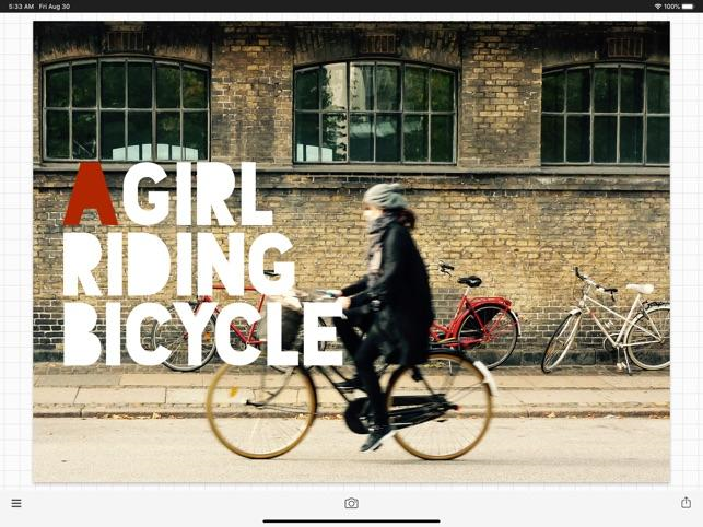 A Girl Riding Bicycle