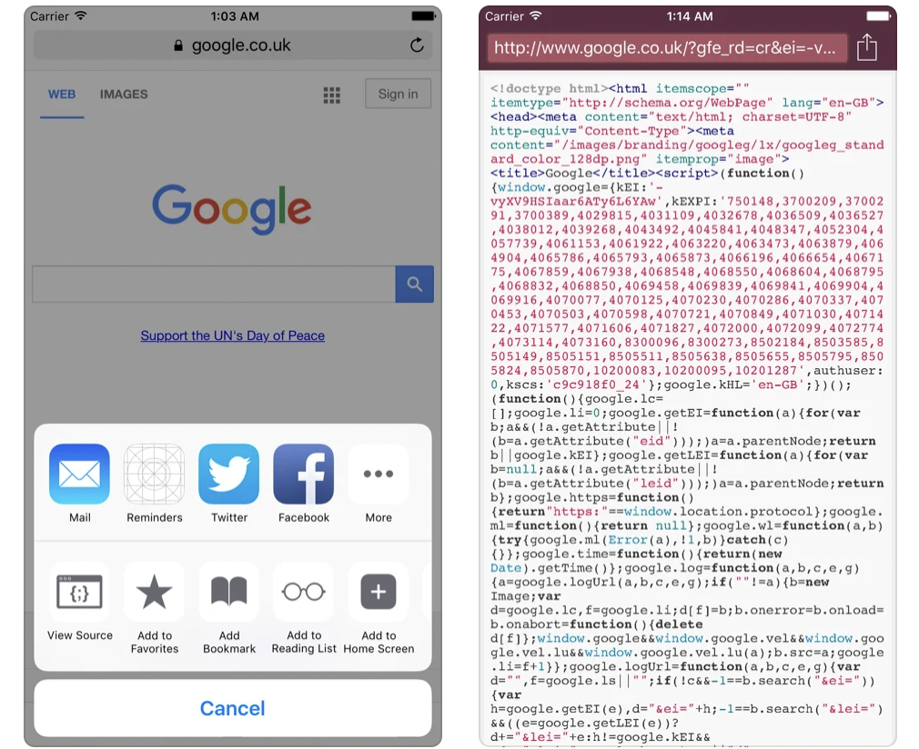 5 Ways To View Page Source On IPhone Or IPad Chrunos