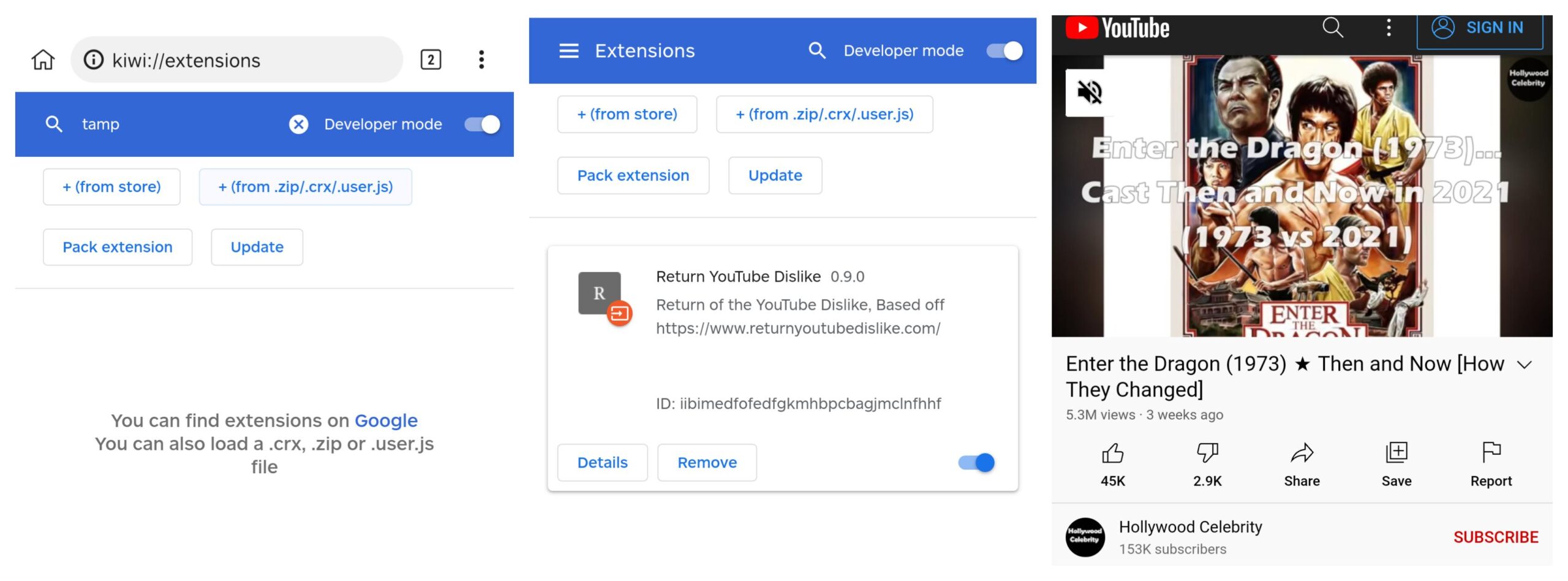 YouTube dislike android