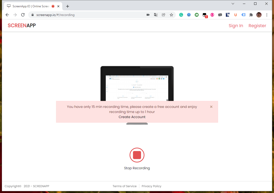 Online Screen Recorder