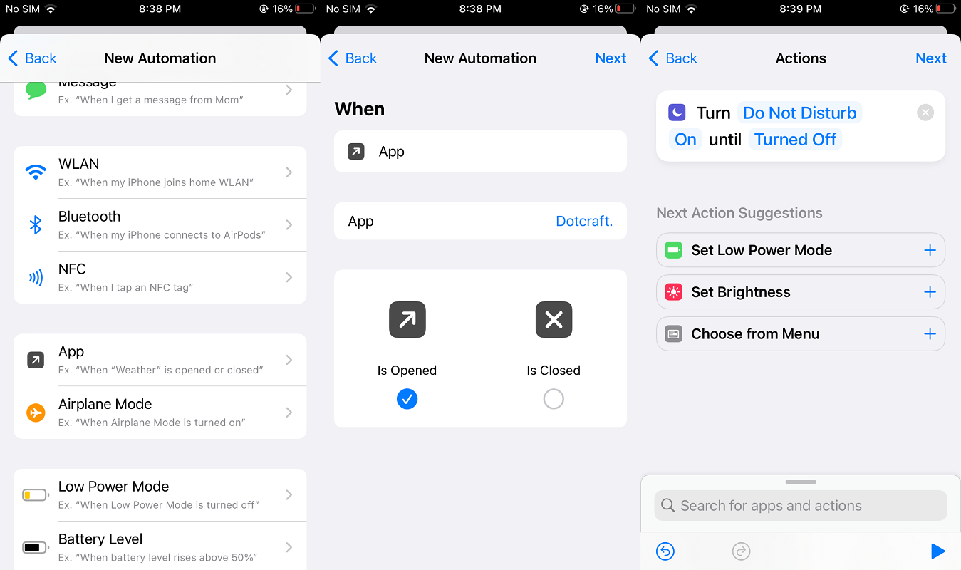 Do Not Disturb Automation
