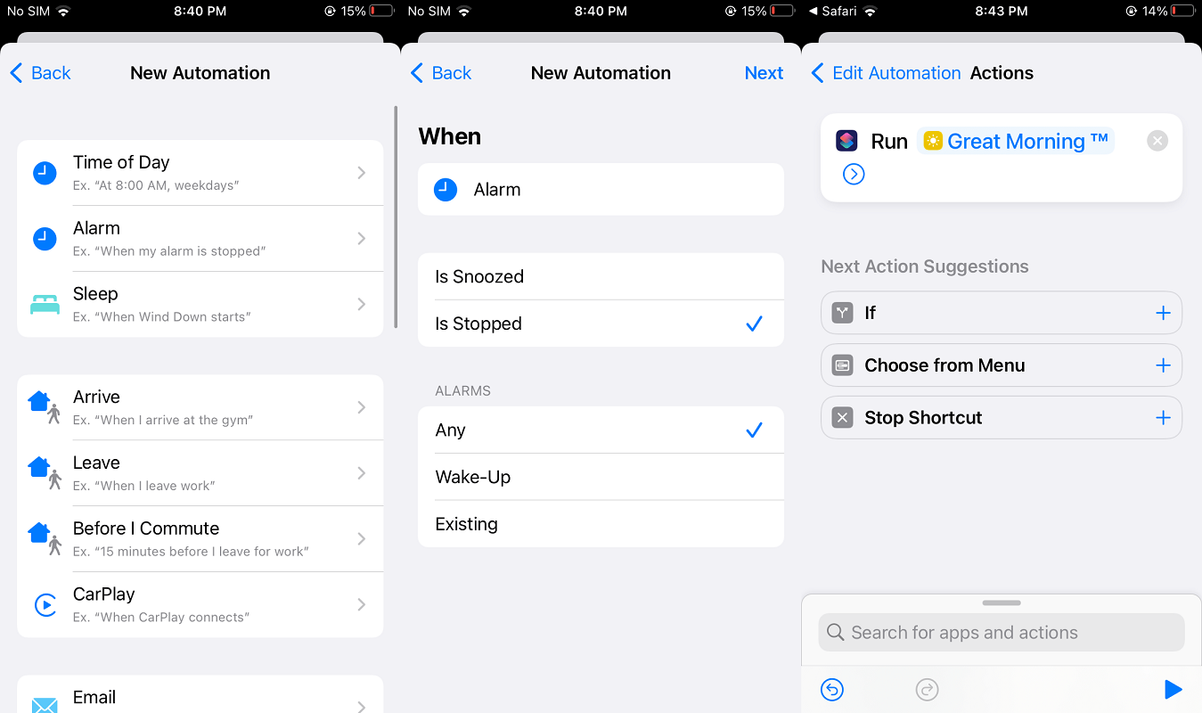 Great Morning Shortcut