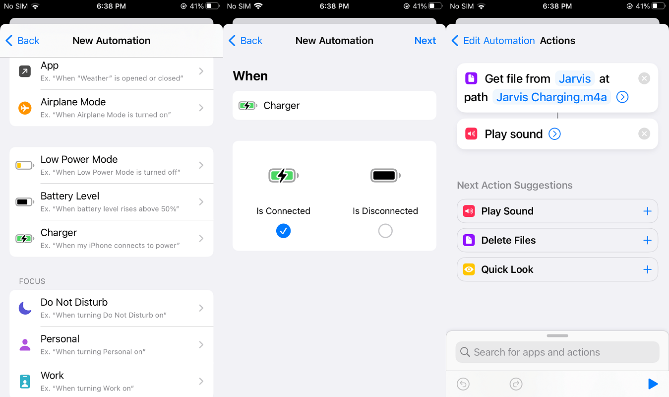 Play Custom Sound When Charging