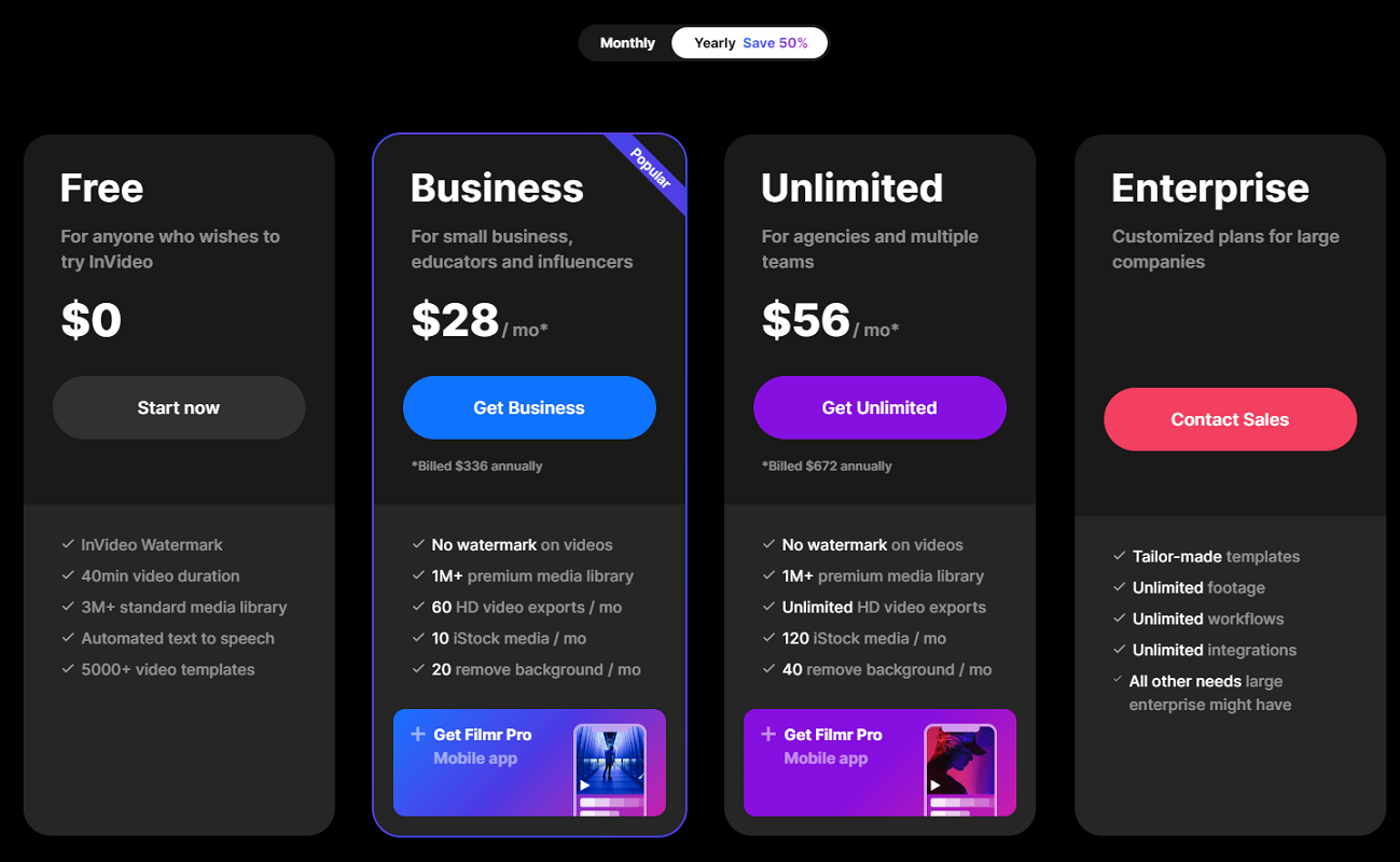 Invideo Price