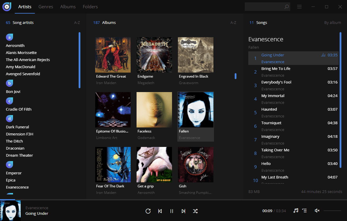 Dopamine music player