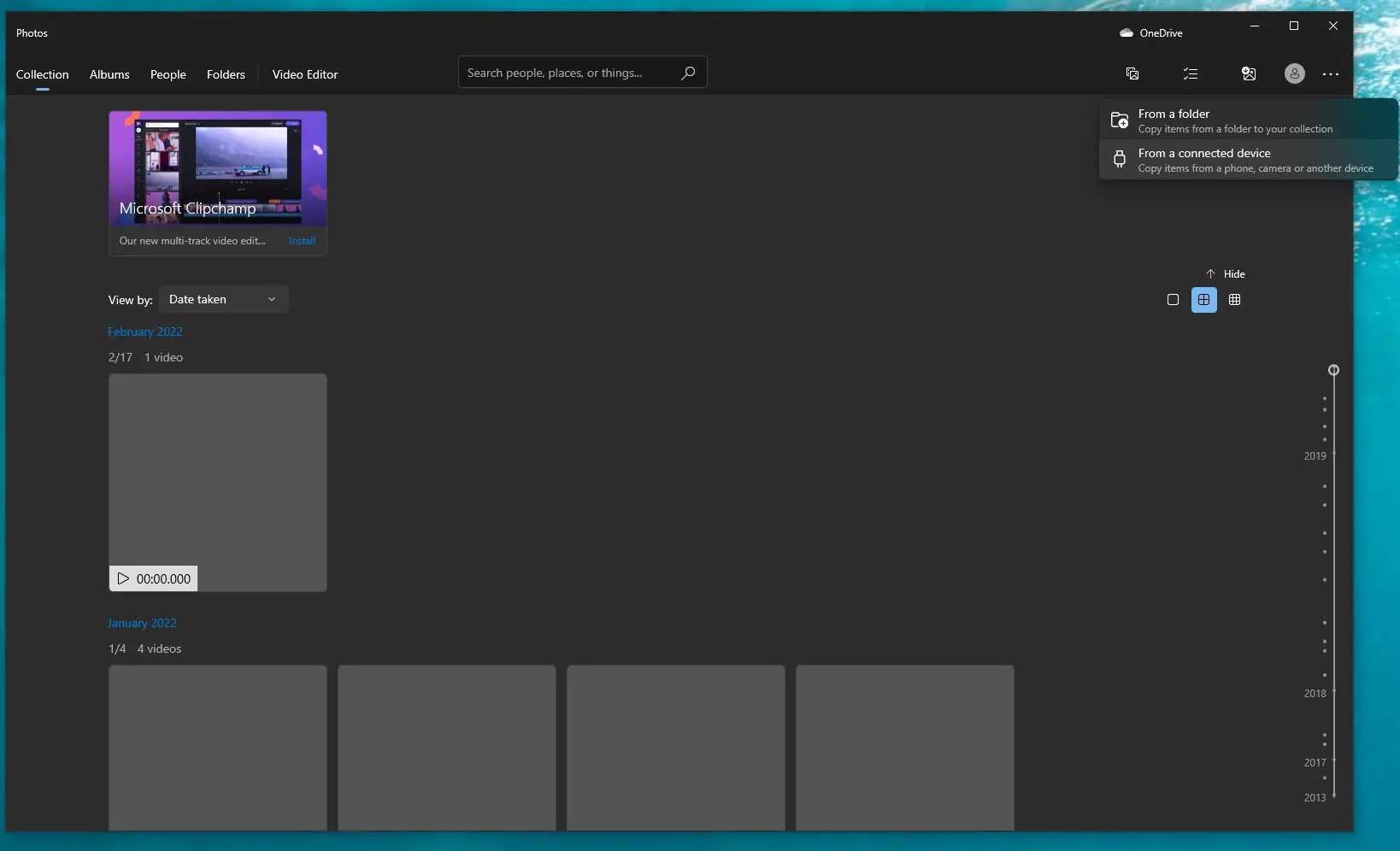 Transfer photos using the Windows Photos app