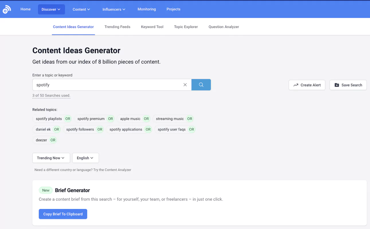 Buzzsumo Content Ideas Generator