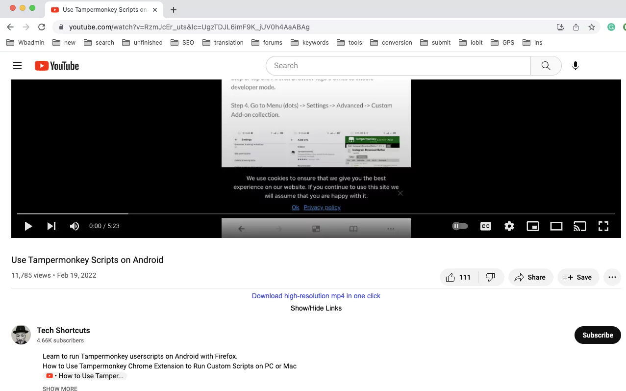 YouTube Video Downloader Extension