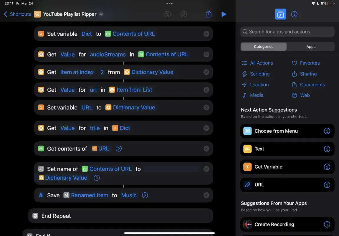 YouTube Playlist Downloader Shortcut