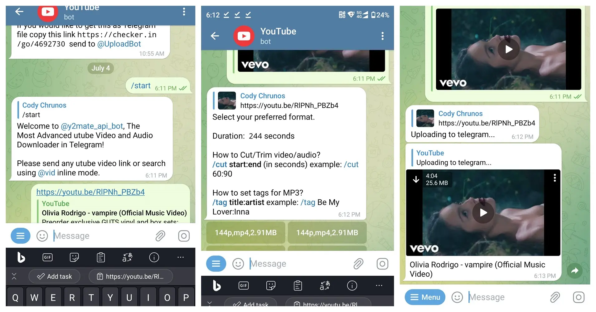 YouTube Downloader Telegram Bot