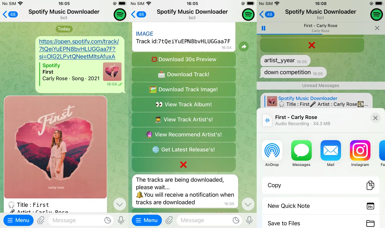 Spotify Music Downloader Telegram Bot