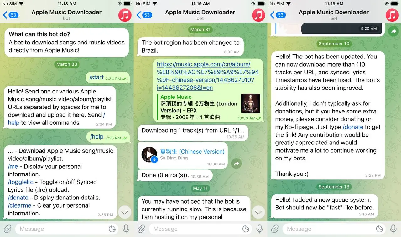 Apple Music Downloader Bot