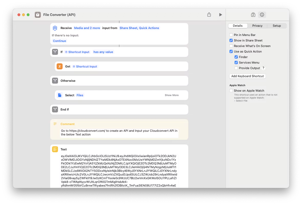 Ebook Conversion Shortcut