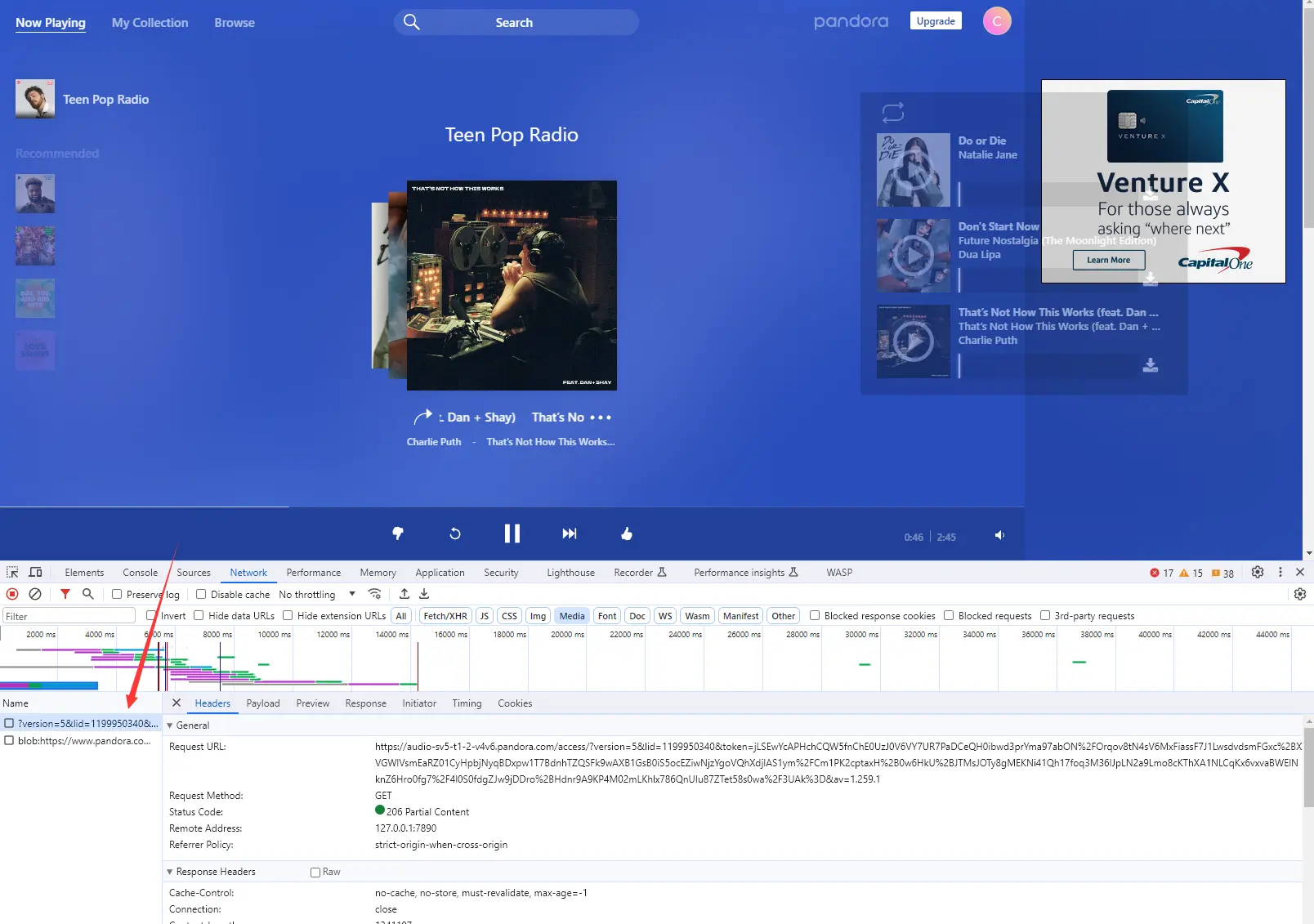 Pandora Inspect Media