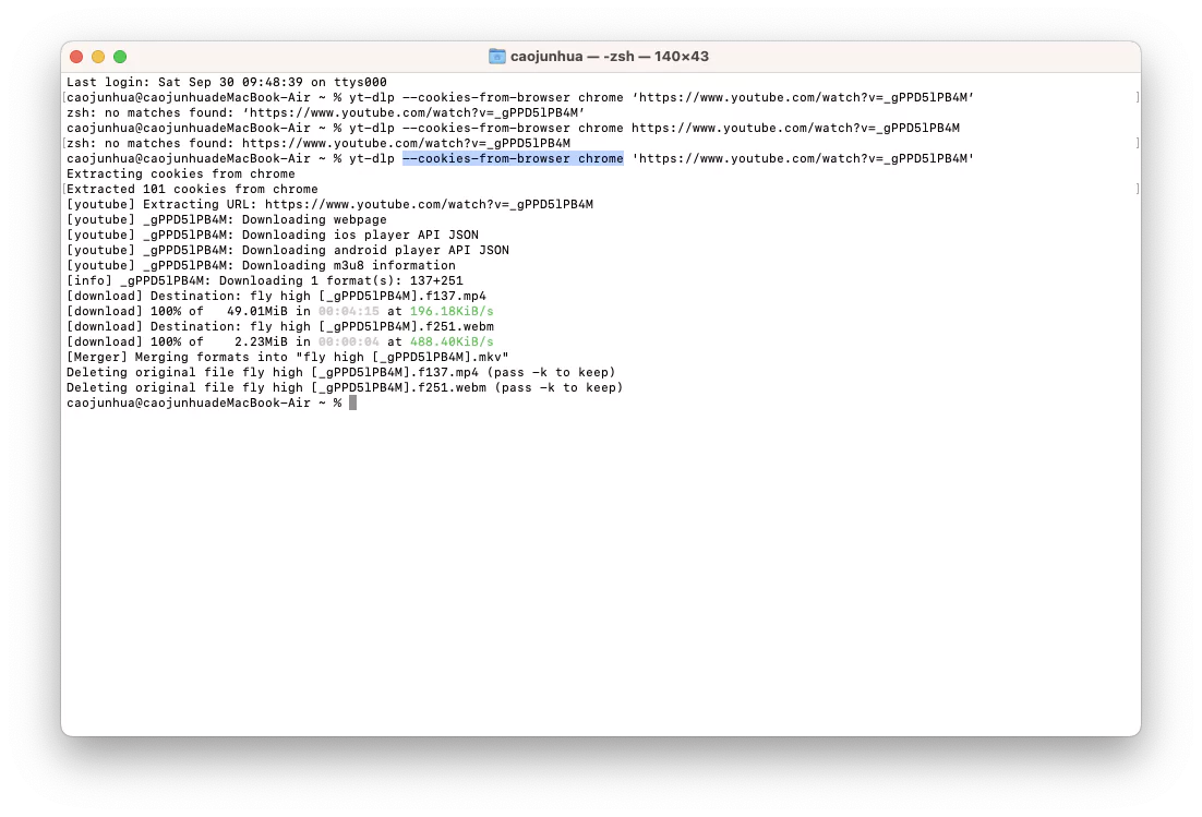 yt-dlp Mac Download Private Videos