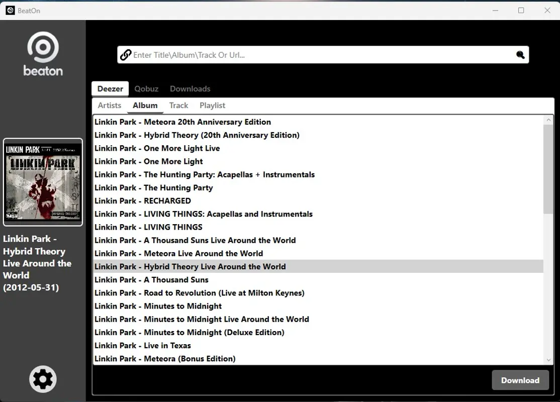 Deezer GUI Downloader for Windows