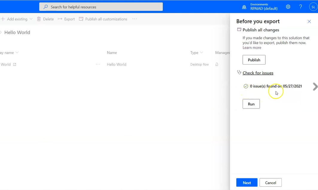 Share Automate Flow via Solutions
