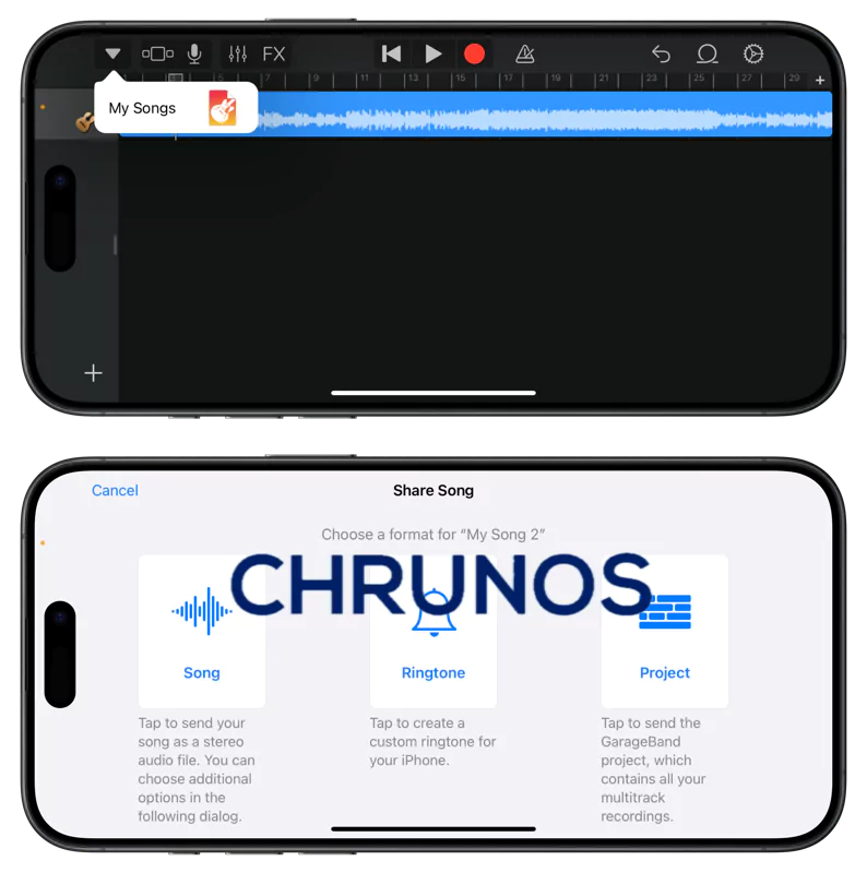 Garageband Share Song as Ringtone