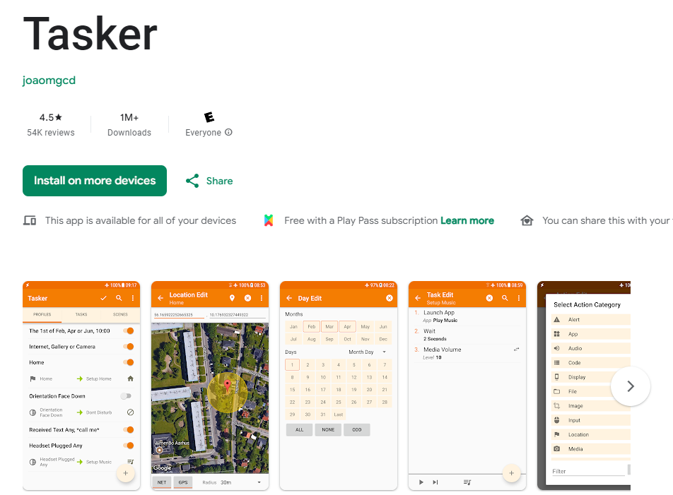 Tasker for Android