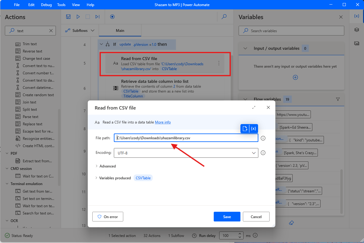 Shazam to MP3 Flow for Windows