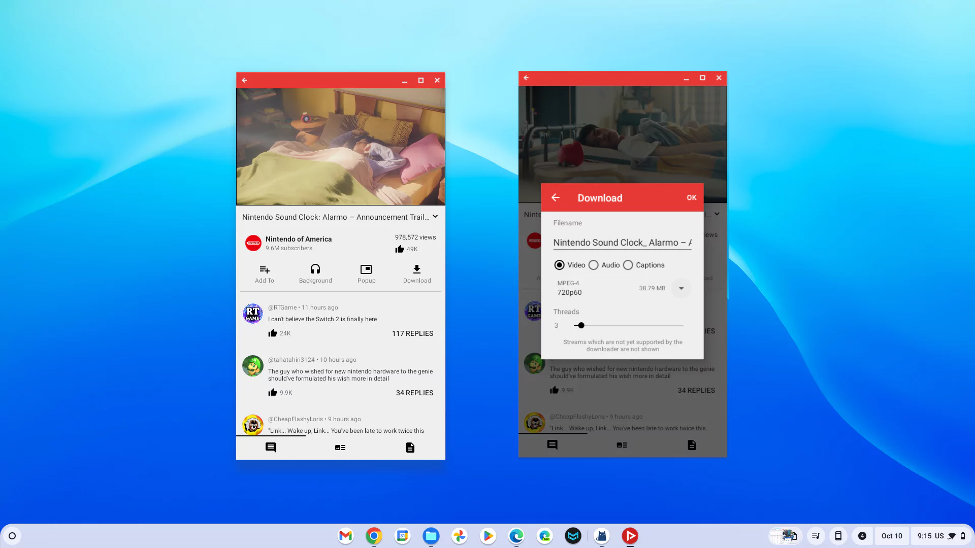 NewPipe for Chromebook