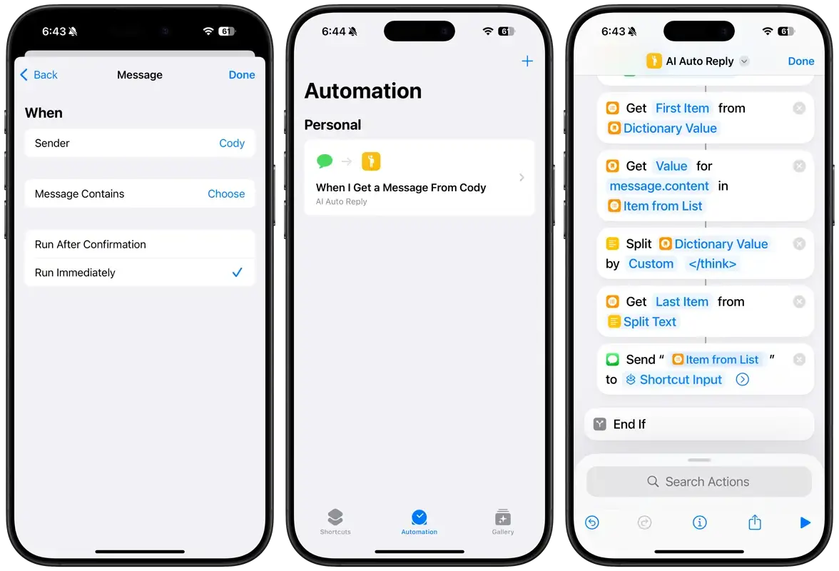 AI Auto Message Reply Shortcut